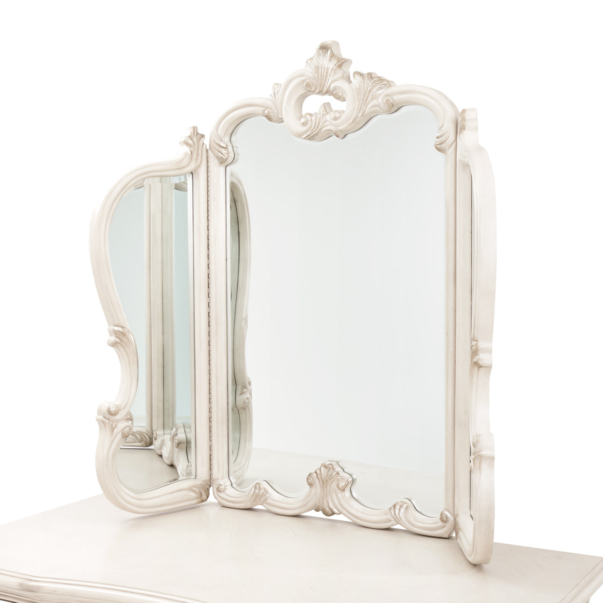 Michael Amini Platine De Royale Champagne Vanity Mirror