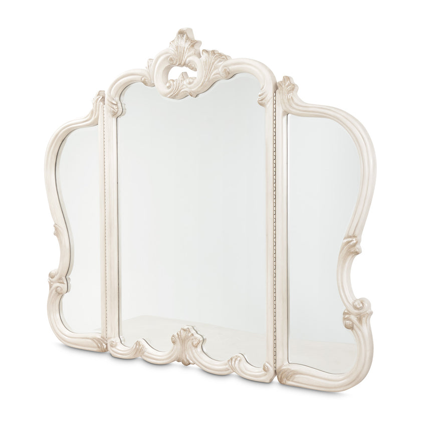 Michael Amini Platine De Royale Champagne Vanity Mirror
