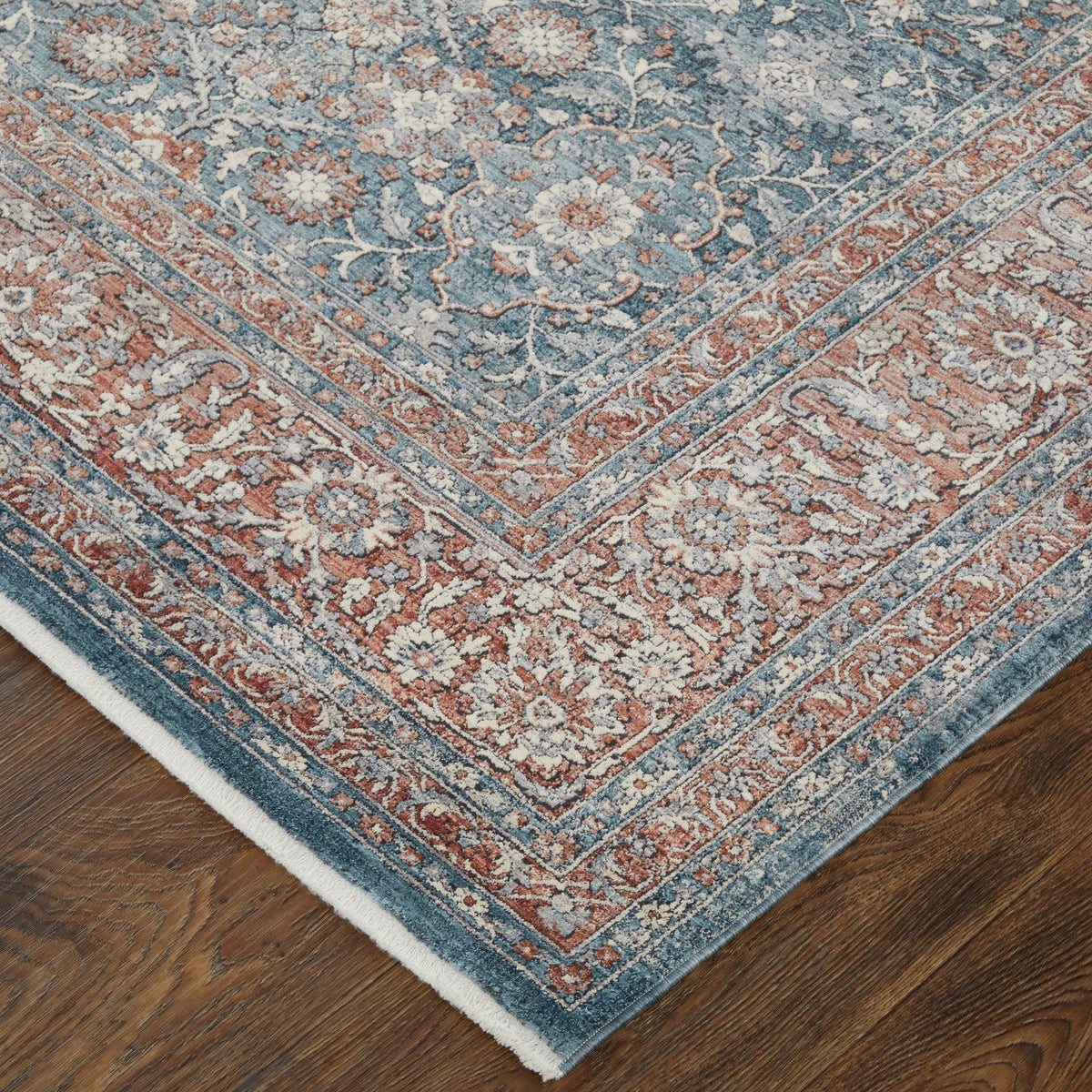 Feizy Marquette 39GTF Transitional Oriental in Blue/Red