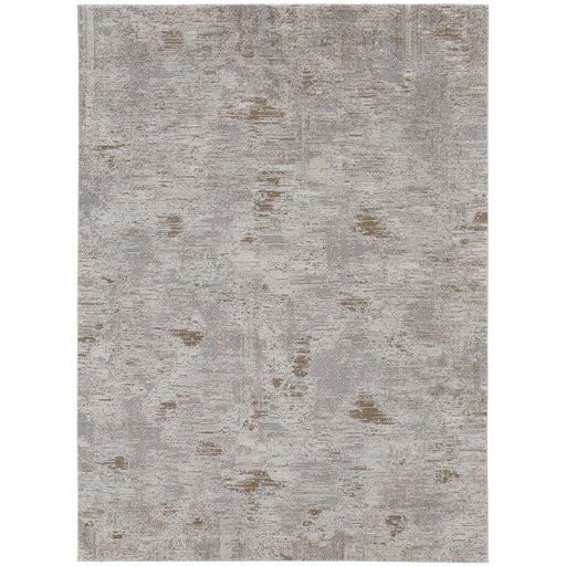 Feizy Vancouver 39FHF Modern Abstract in Ivory/Gray/Tan