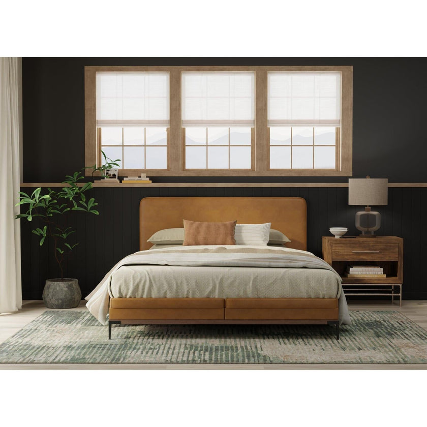 Feizy Eden 39QYF Modern Abstract Rug in Green/Ivory/Brown
