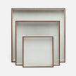 Amina Faux Shagreen Tray - Set of 3