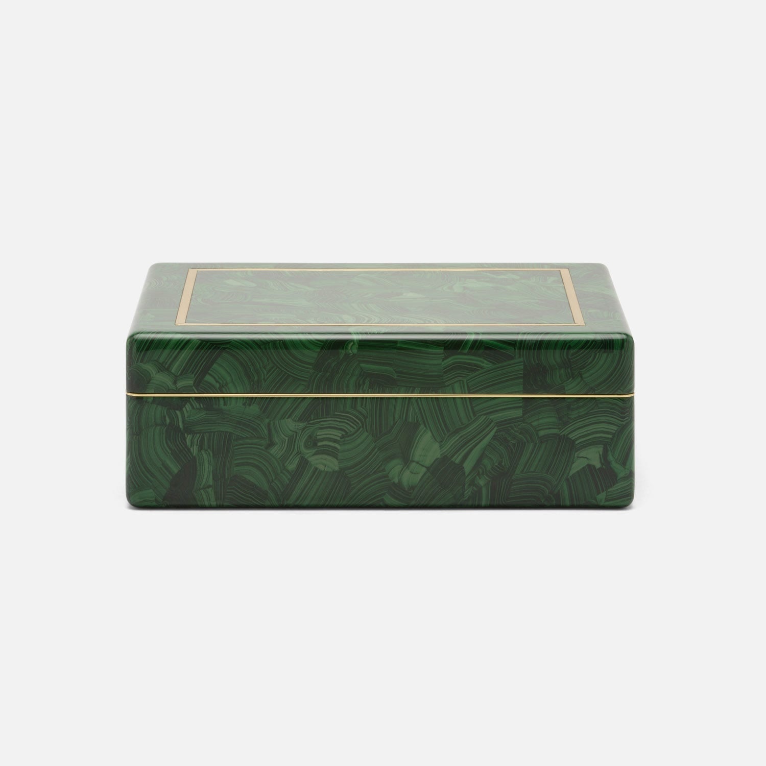 Austen Faux Malachite Box