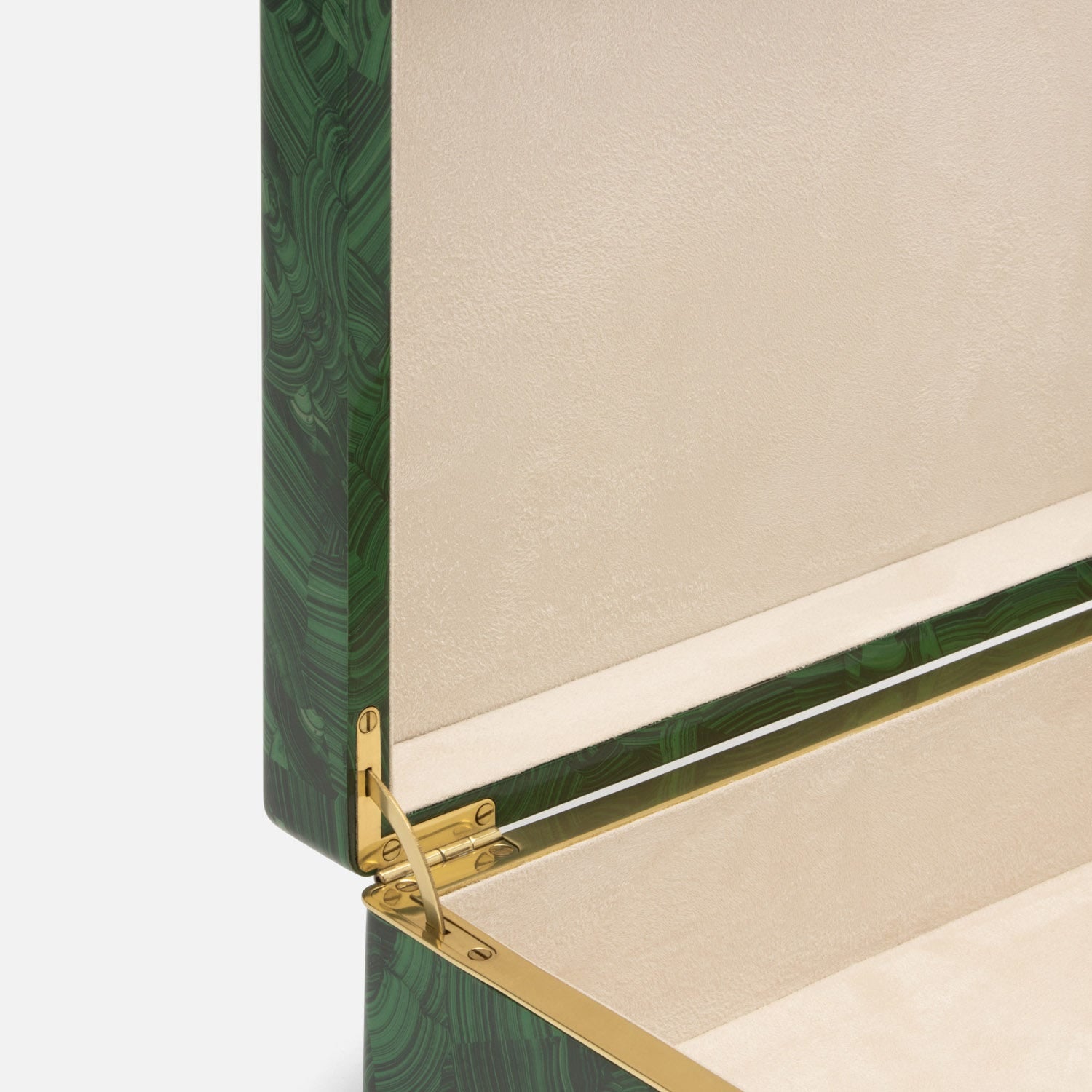 Austen Faux Malachite Box