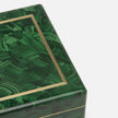Austen Faux Malachite Box