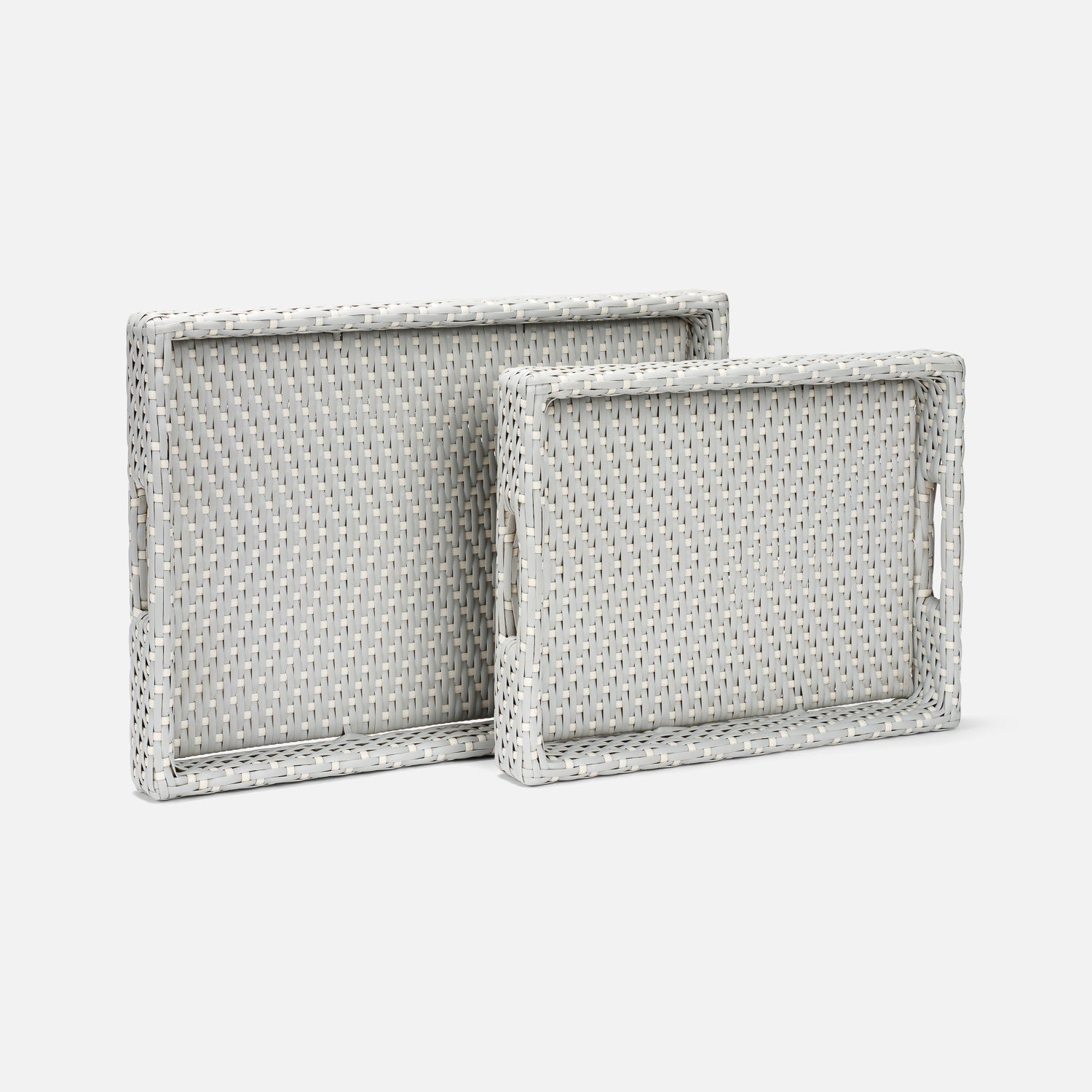 Avanna Faux Wicker Tray - Set of 2