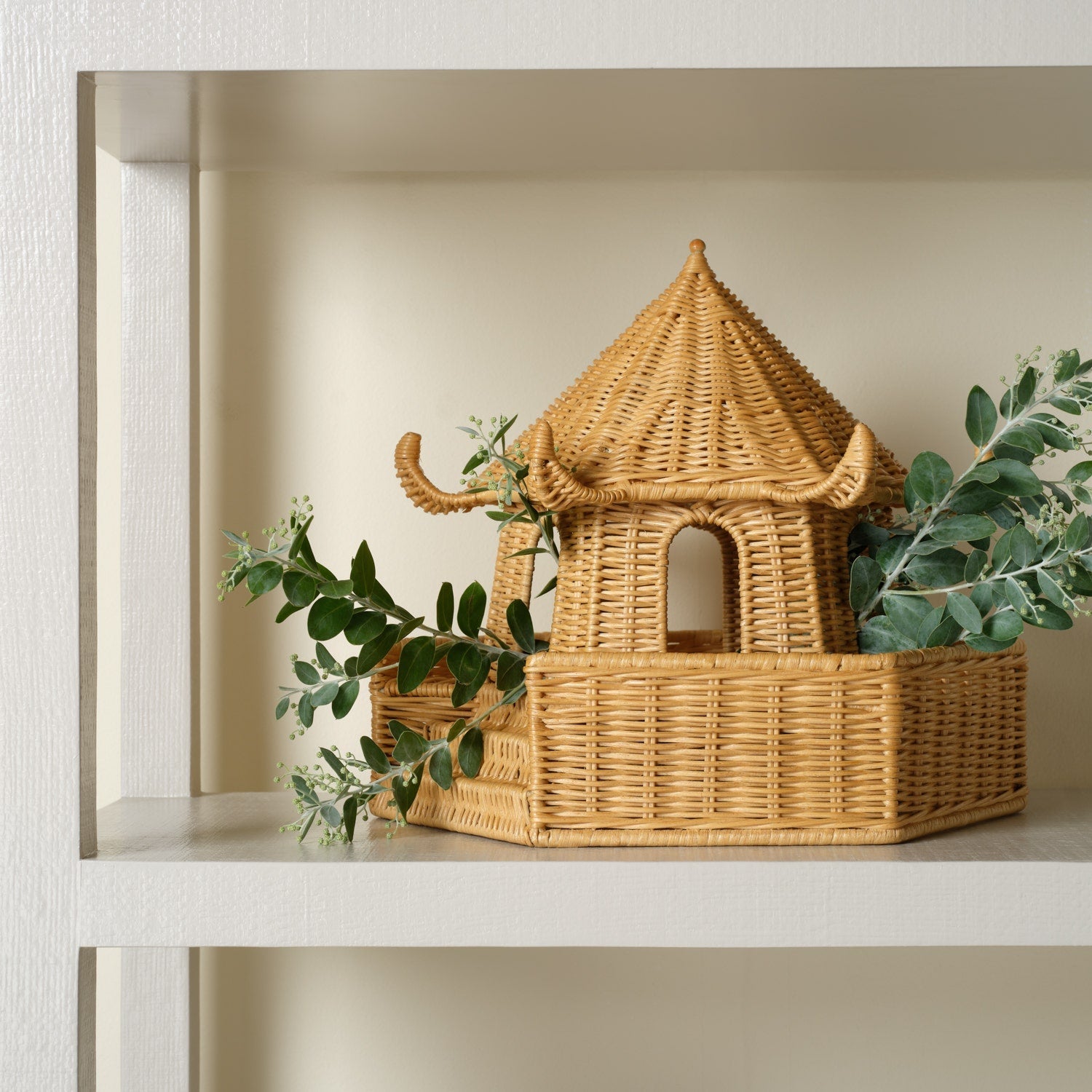 Bardot Rattan Pagoda Sculptures