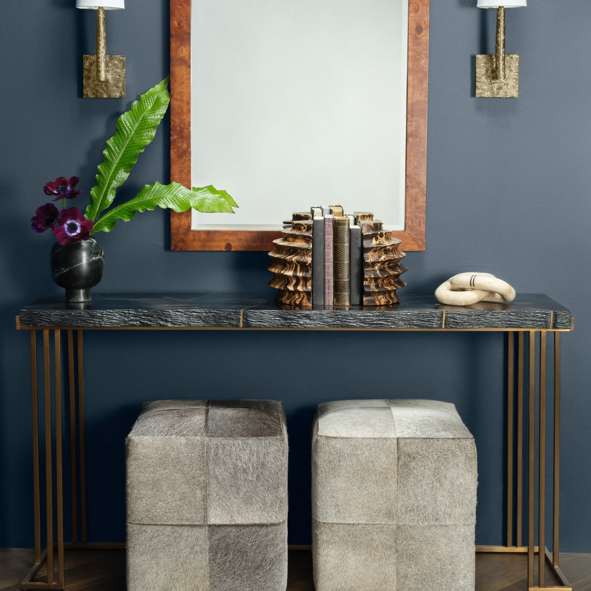 Baylor Mango Wood Bookend Set