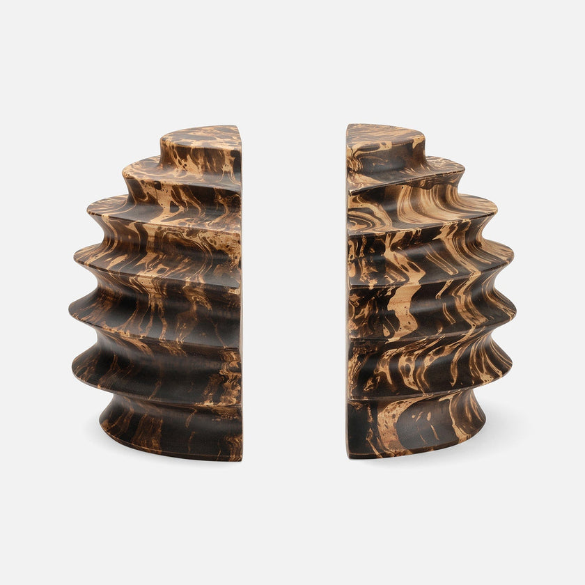 Baylor Mango Wood Bookend Set