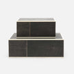 Breck Faux Shagreen Box - Set of 2