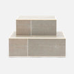 Breck Faux Shagreen Box - Set of 2