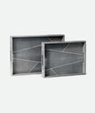 Breck Faux Shagreen Tray - Set of 2