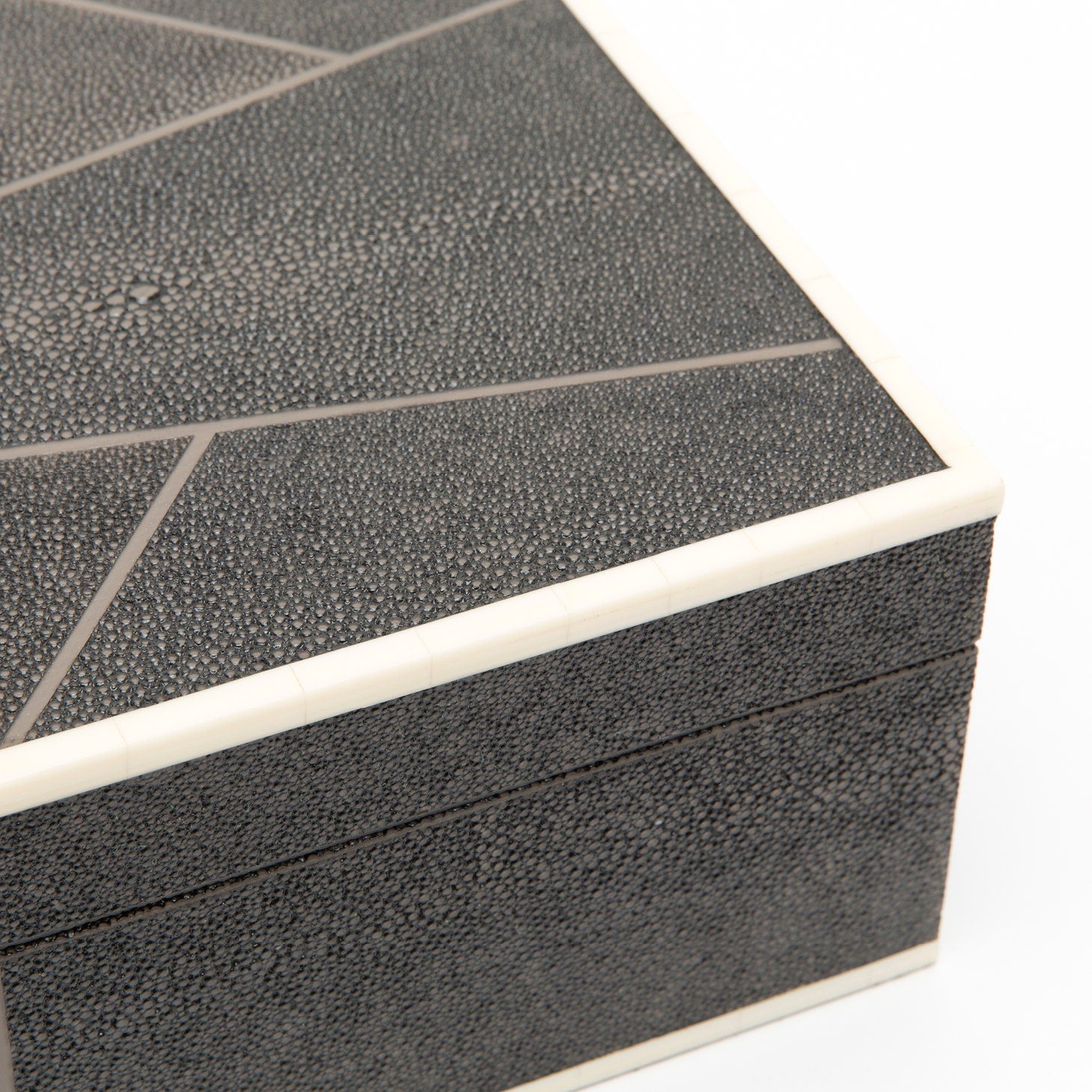Breck XL Faux Shagreen Box