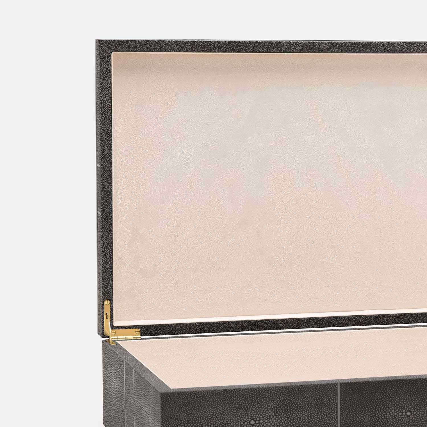 Breck XL Faux Shagreen Box