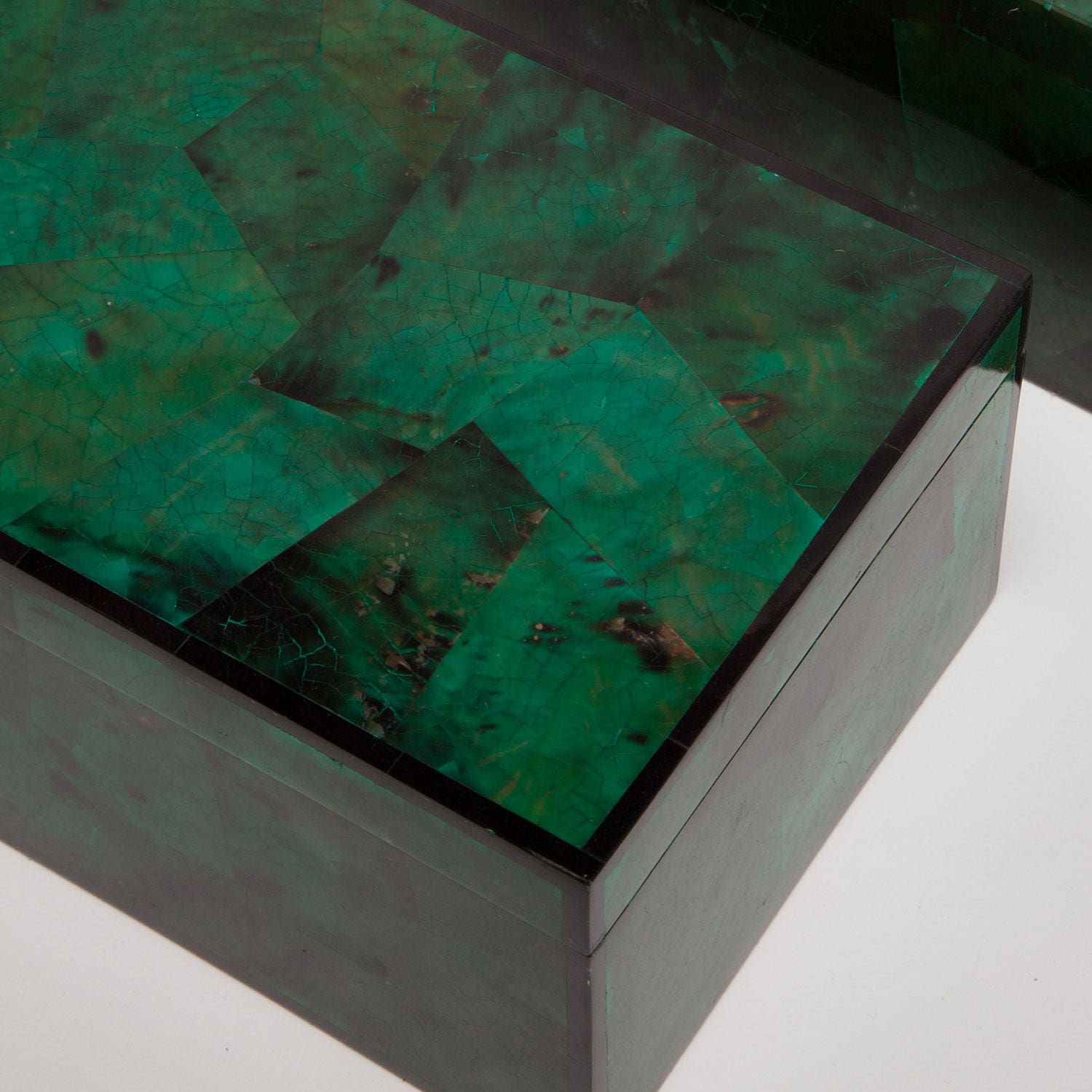 Brielle Emerald Tab Box - Set of 2