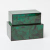 Brielle Emerald Tab Box - Set of 2