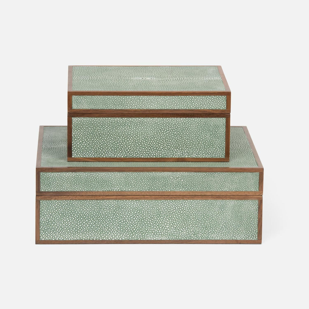 Cooper Faux Shagreen Box - Set of 2