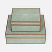 Cooper Faux Shagreen Box - Set of 2