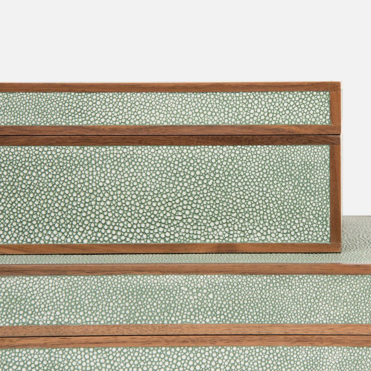 Cooper Faux Shagreen Box - Set of 2