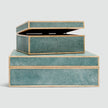 Cooper Faux Shagreen Box - Set of 2