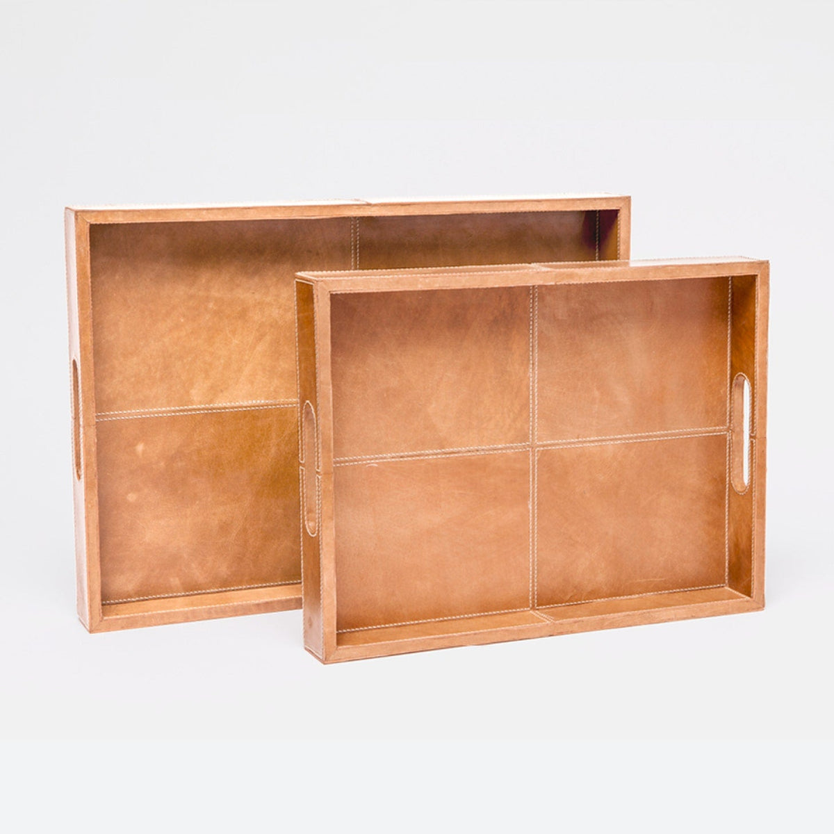 Dante Leather Tray - Set of 2