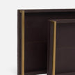 Delrae Leather Tray - Set of 2