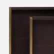 Delrae Leather Tray - Set of 2