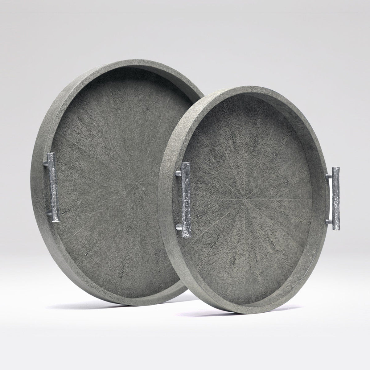 Doris Faux Shagreen Tray - Set of 2