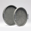 Doris Faux Shagreen Tray - Set of 2