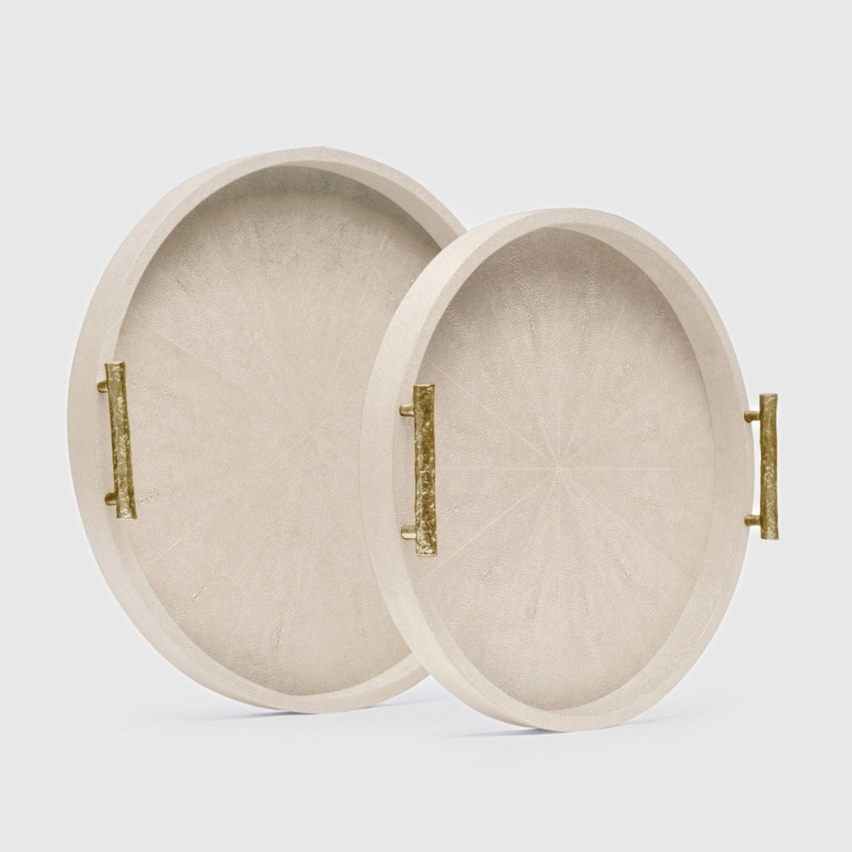 Doris Faux Shagreen Tray - Set of 2