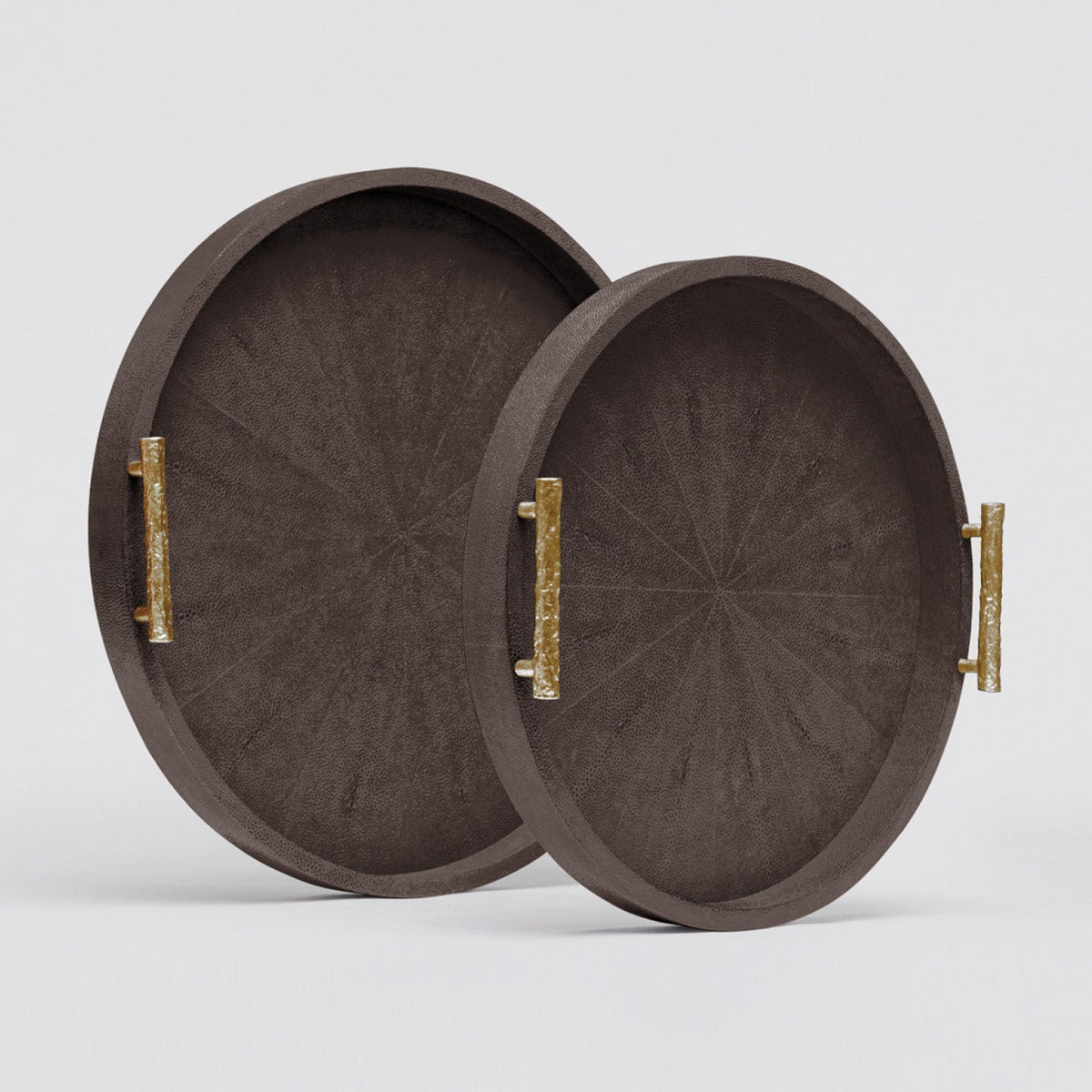 Doris Faux Shagreen Tray - Set of 2