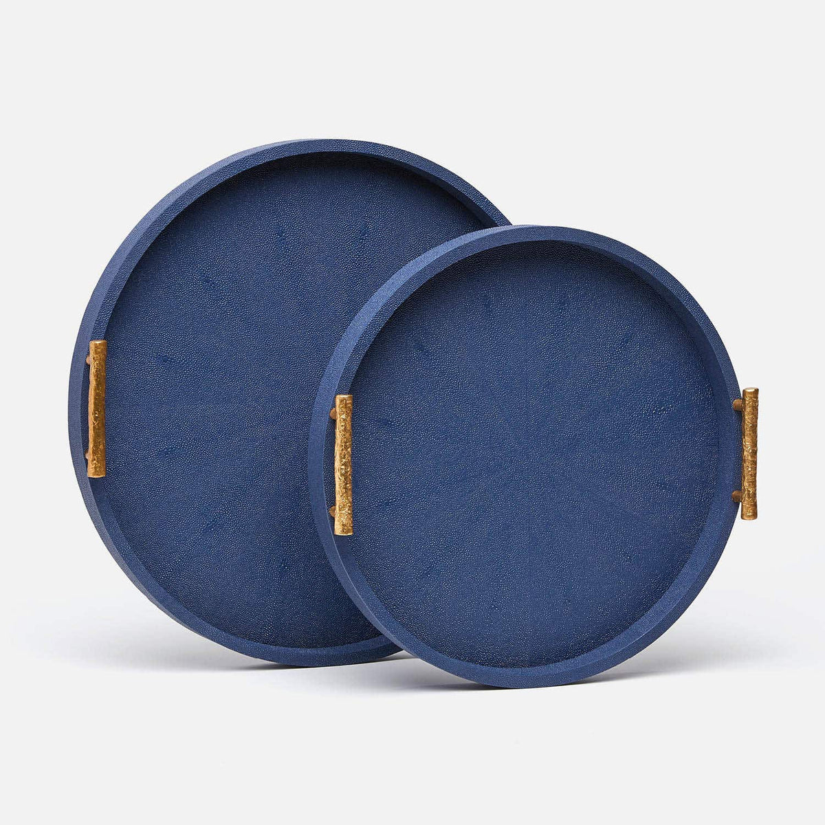 Doris Faux Shagreen Tray - Set of 2
