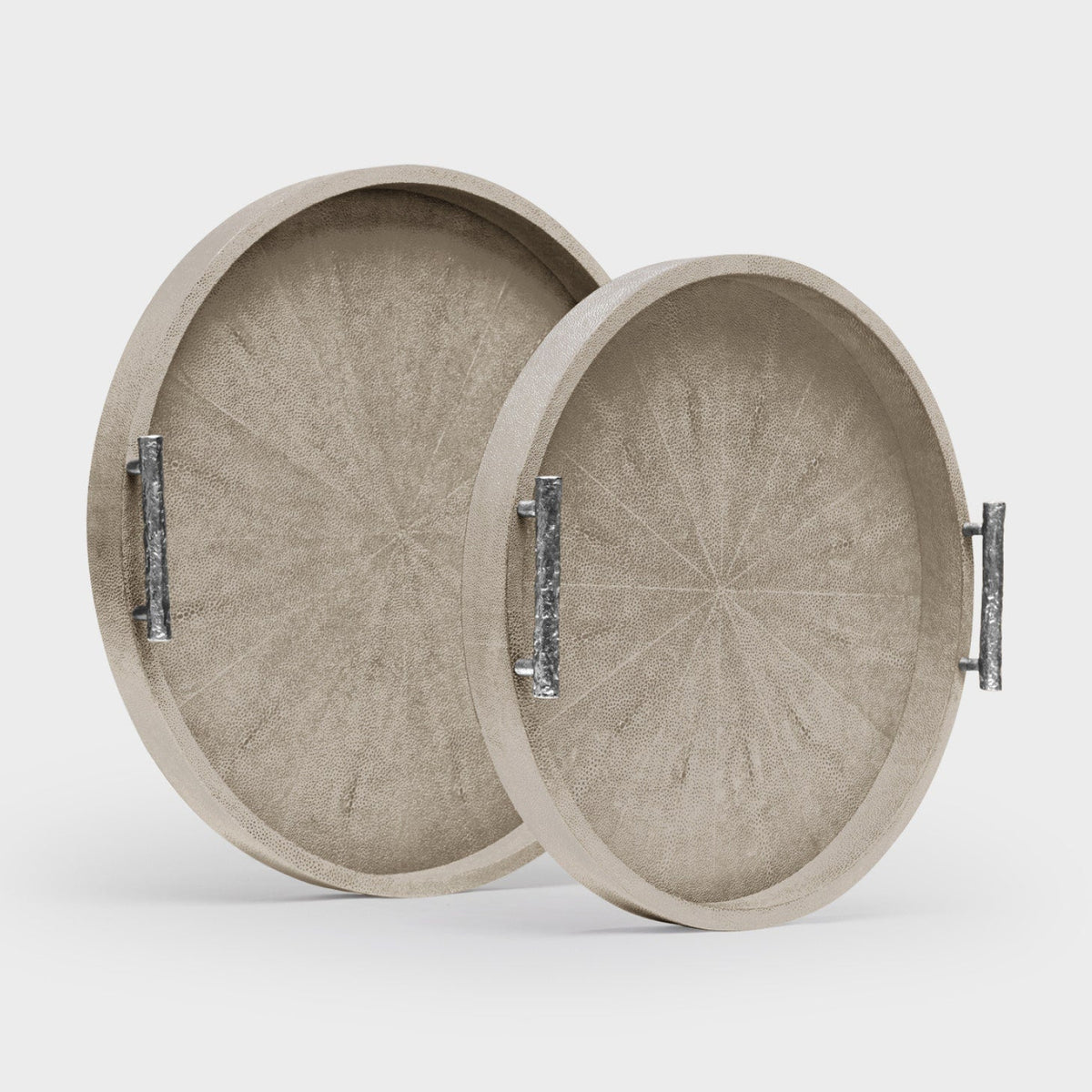 Doris Faux Shagreen Tray - Set of 2