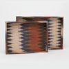 Emily T'nalak Patterned Tray - Set of 2