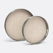 Faye Handwoven Buntal Fiber Tray - Set of 2