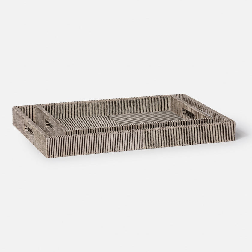 Fenmore Hair-On-Hide Tray - Set of 2