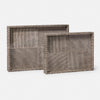 Fenmore Hair-On-Hide Tray - Set of 2