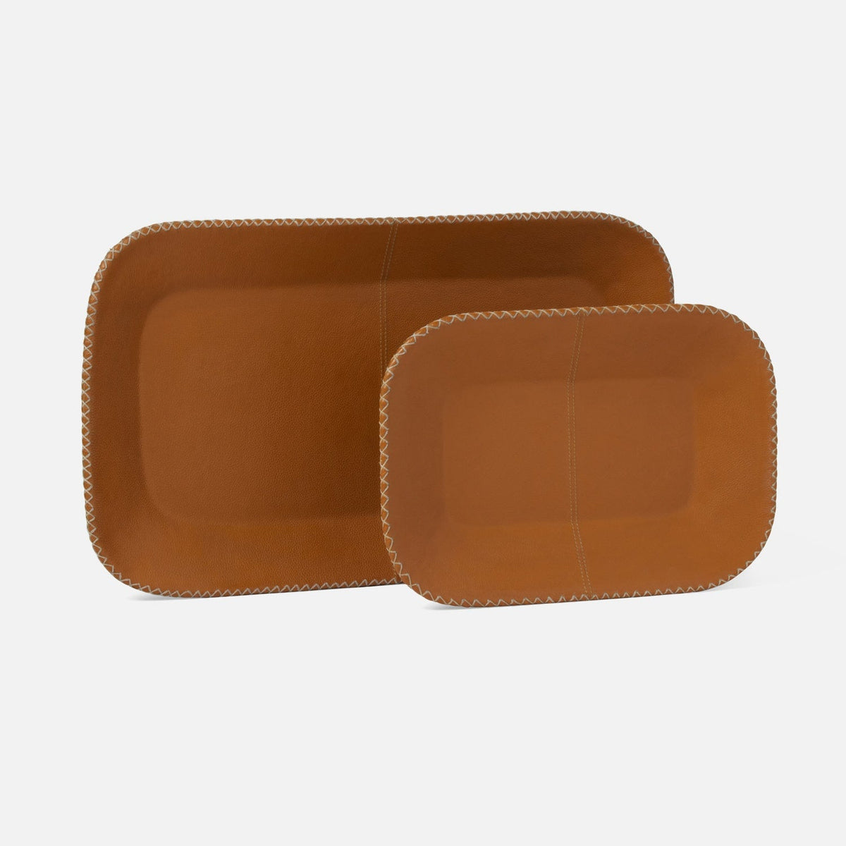 Georgia Leather Tray - Set of 2