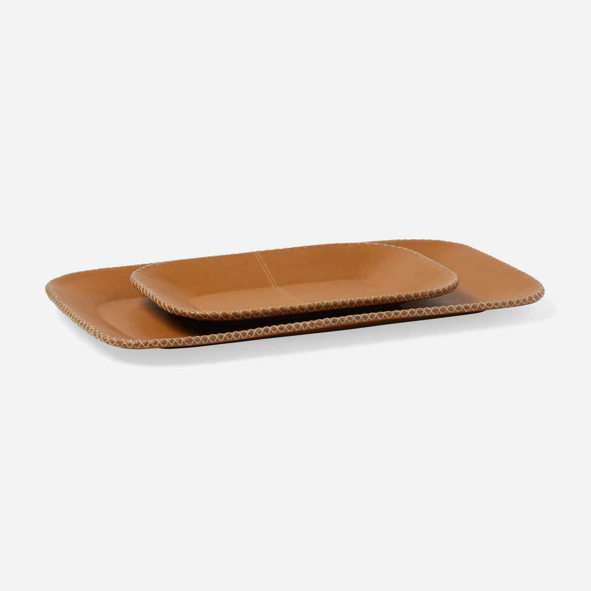 Georgia Leather Tray - Set of 2