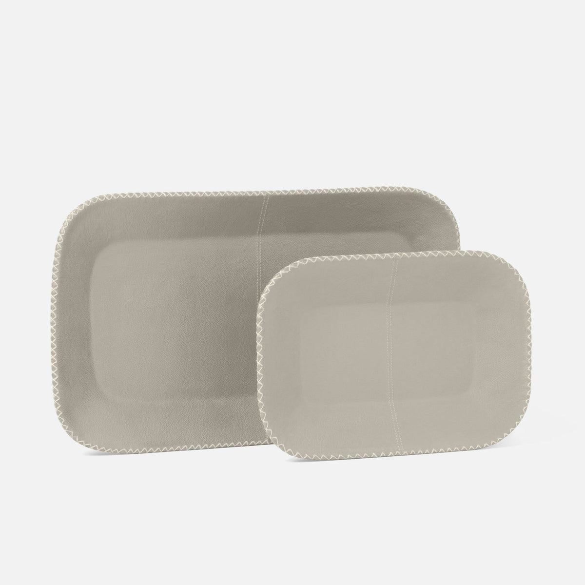Georgia Leather Tray - Set of 2