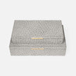 Imani Ostrich Embossed Leather Box - Set of 2
