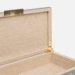 Imani Ostrich Embossed Leather Box - Set of 2