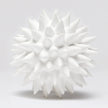 Irma Porcelain Puffer Ball Sculpture - Set of 2