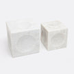 Kabir Marble Cube Sculpture - Set of 2