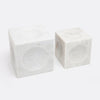 Kabir Marble Cube Sculpture - Set of 2