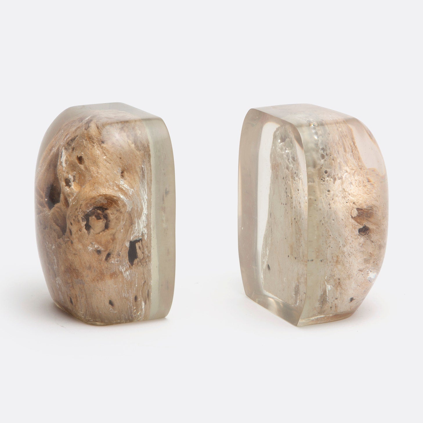 Kai Driftwood Resin Bookend Set