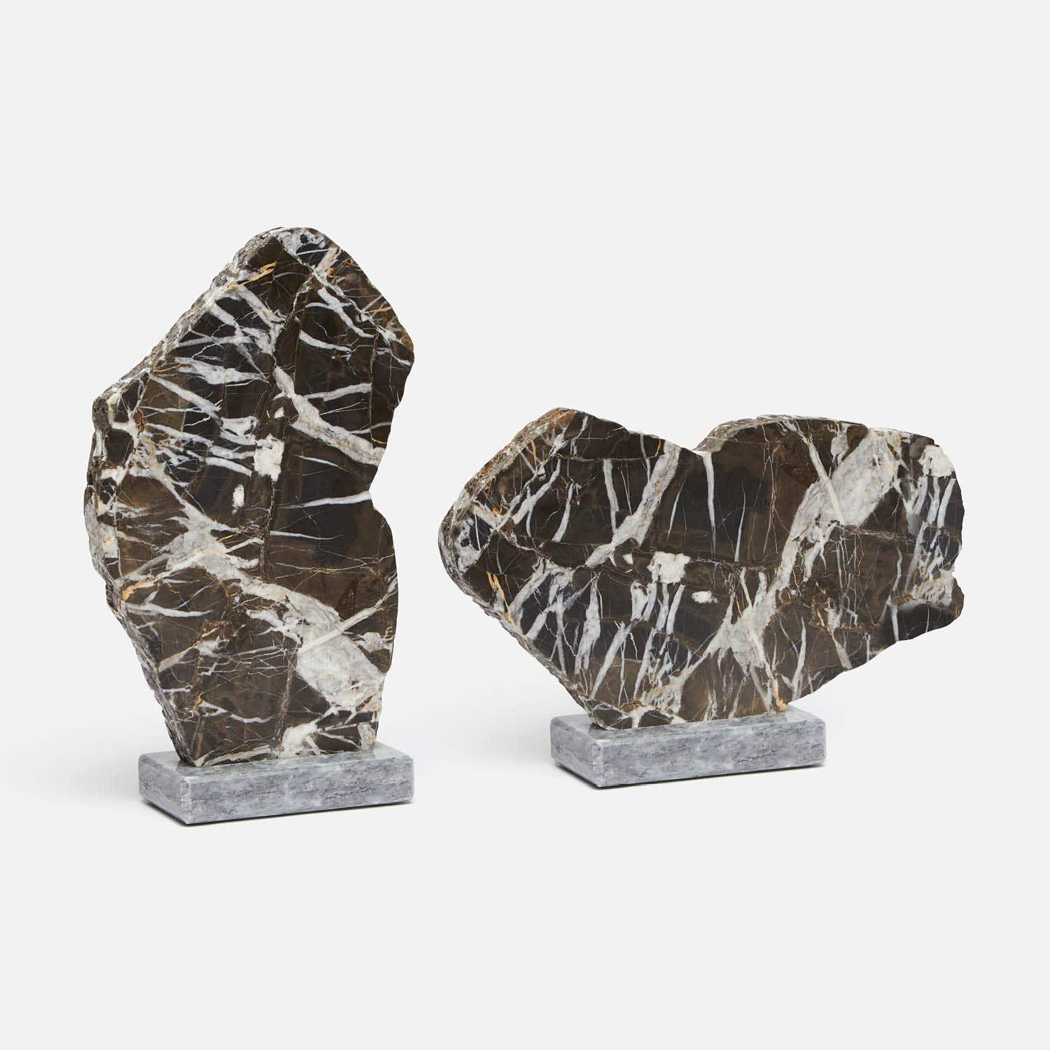 Kalani Stone Slab Sculpture - Set of 2