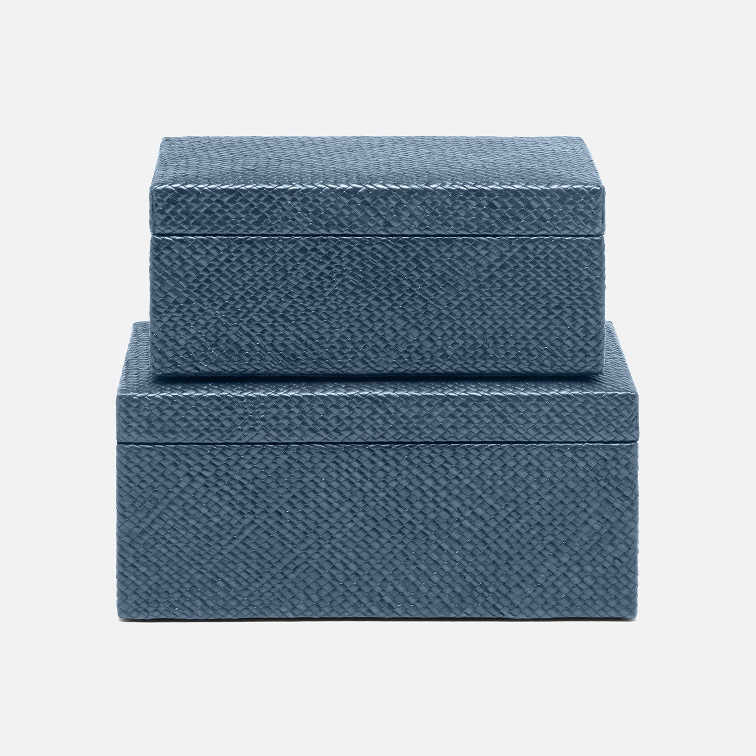 Kian Herringbone Pandan Box - Set of 2