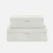 Kiraz Faux Shagreen Box - Set of 2