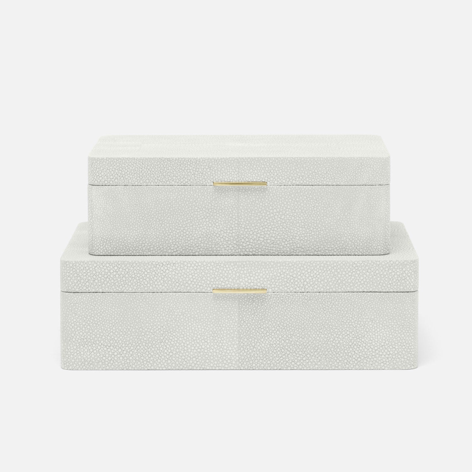 Kiraz Faux Shagreen Box - Set of 2